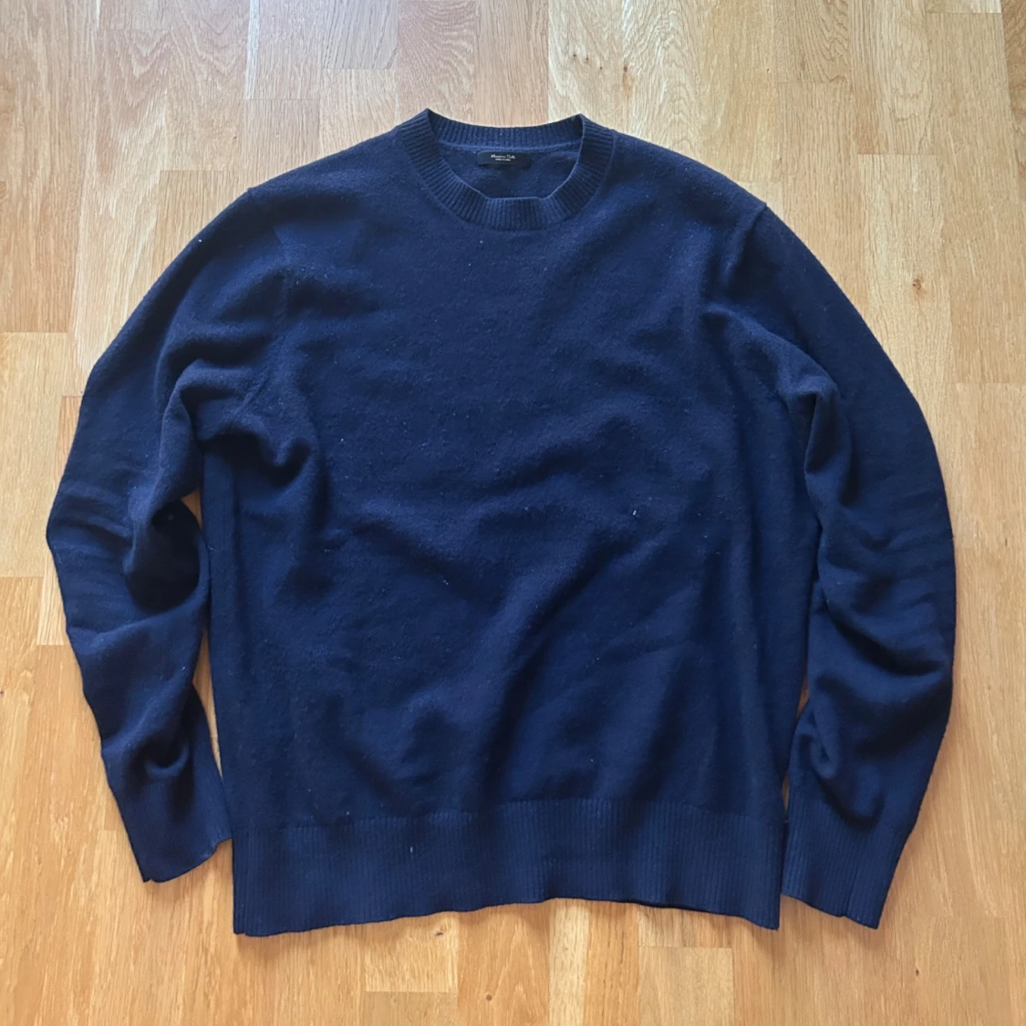 Mörkblå stickad tröja Massimo Dutti - 4