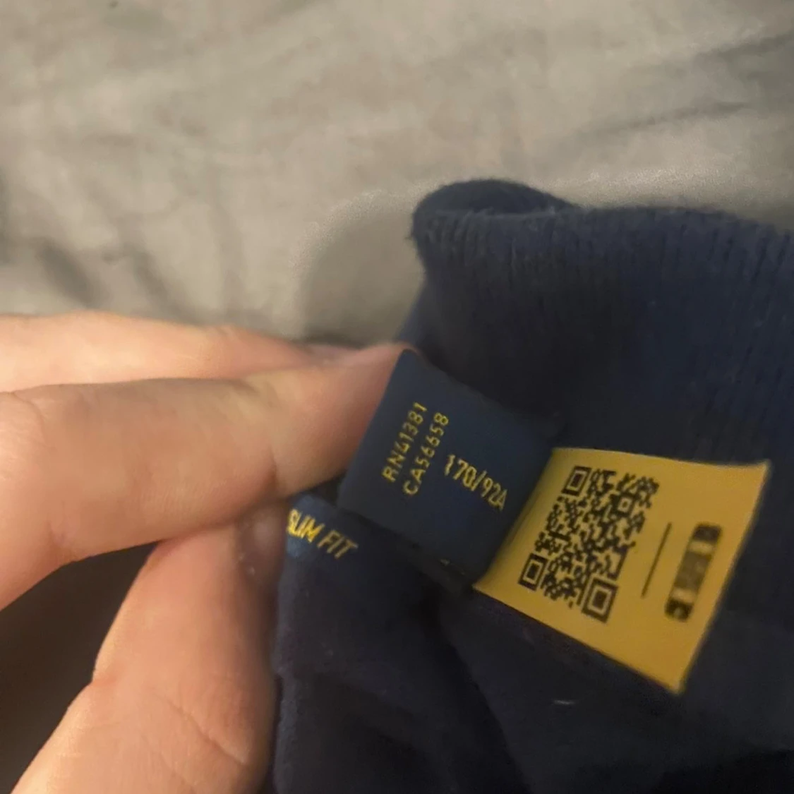 Mörkblå långärmad pikétröja Polo Ralph Lauren - 1