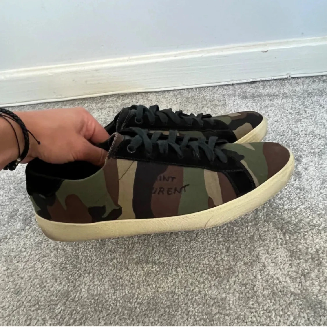 Saint Laurent sneakers i camouflage - 2