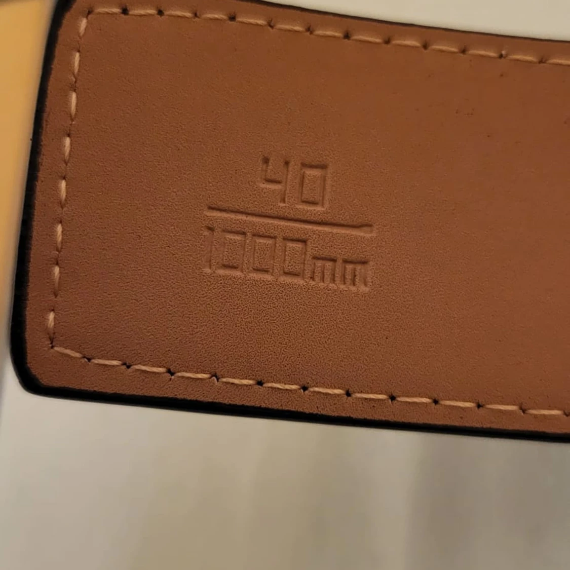 rutigt svart bälte 100 cm - 3