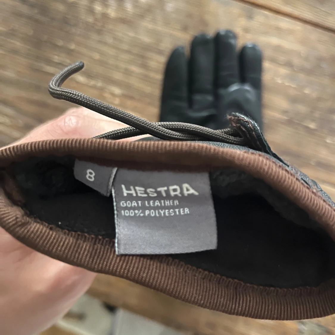 Svarta skinnhandskar från Hestra - 2