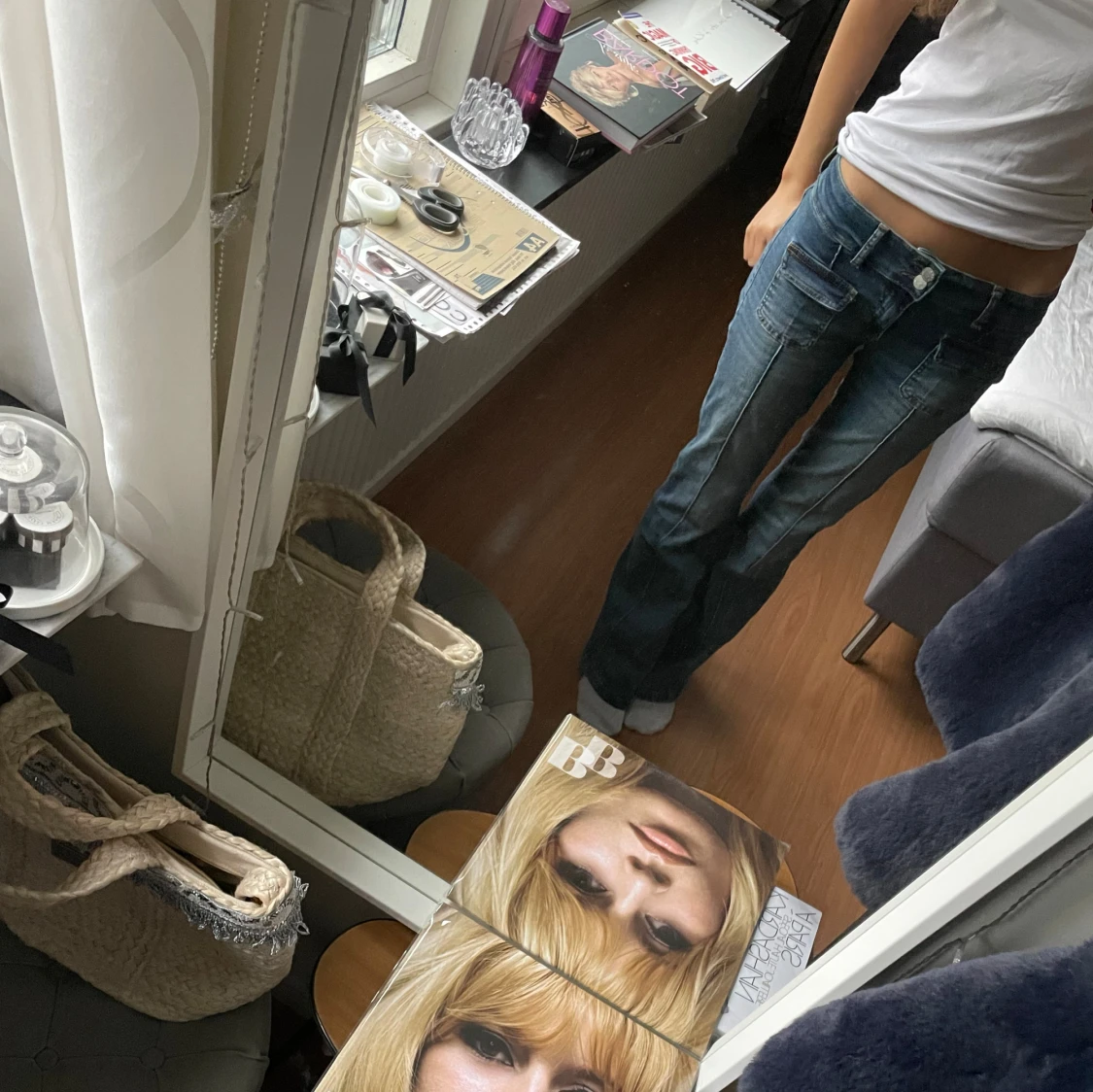 Blå bootcut jeans från Nelly💗 - 2