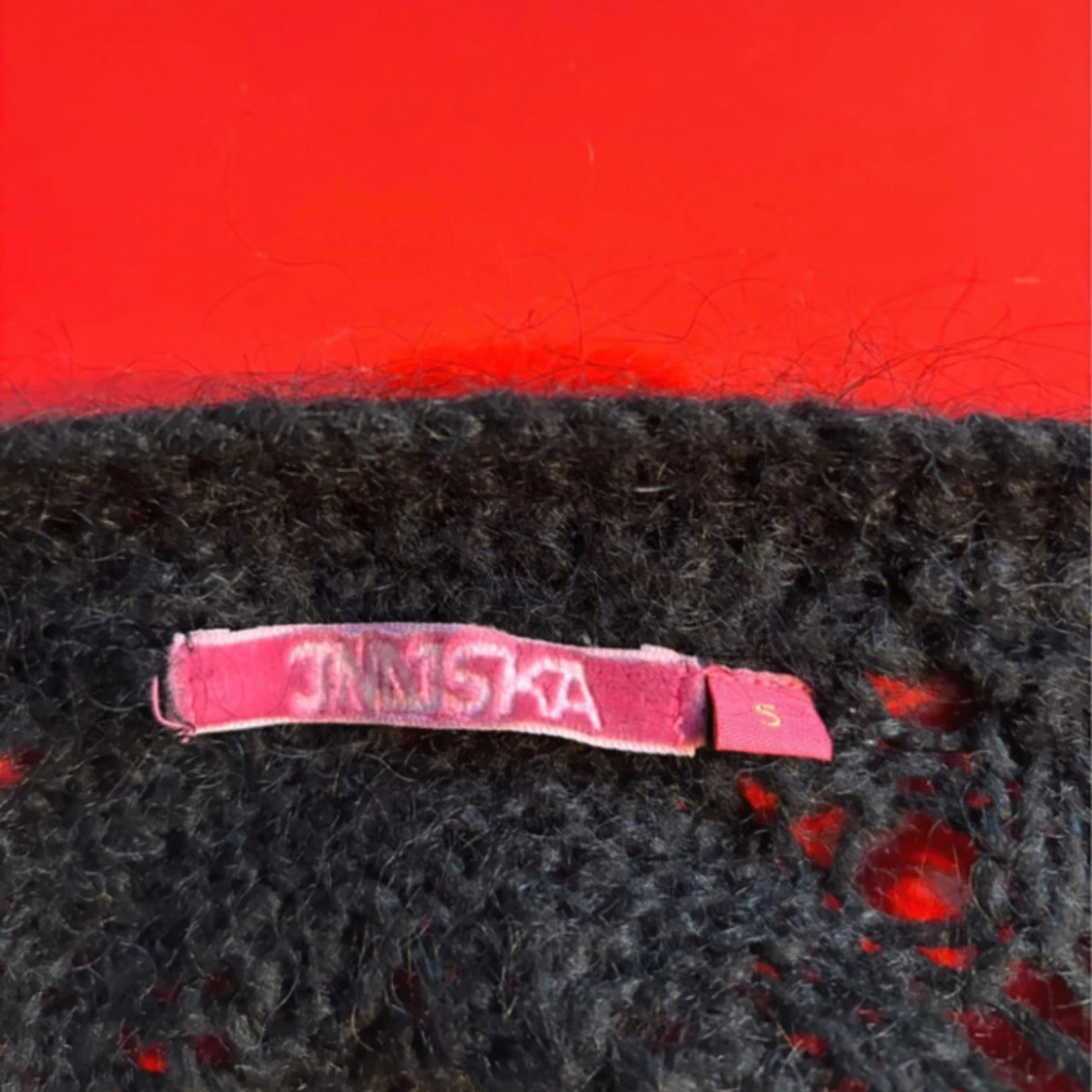 Svart stickad kofta från Jinska - 2