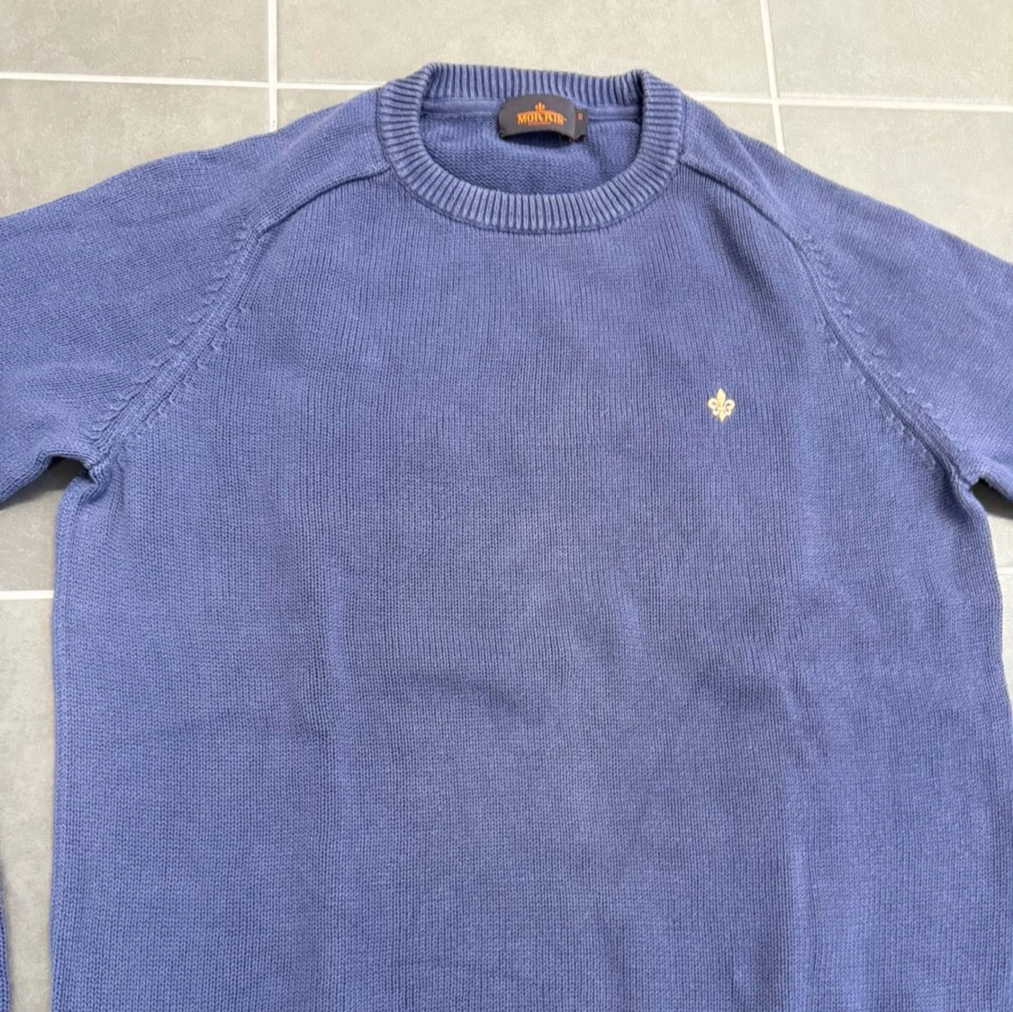Blå stickad tröja från Morris - 3