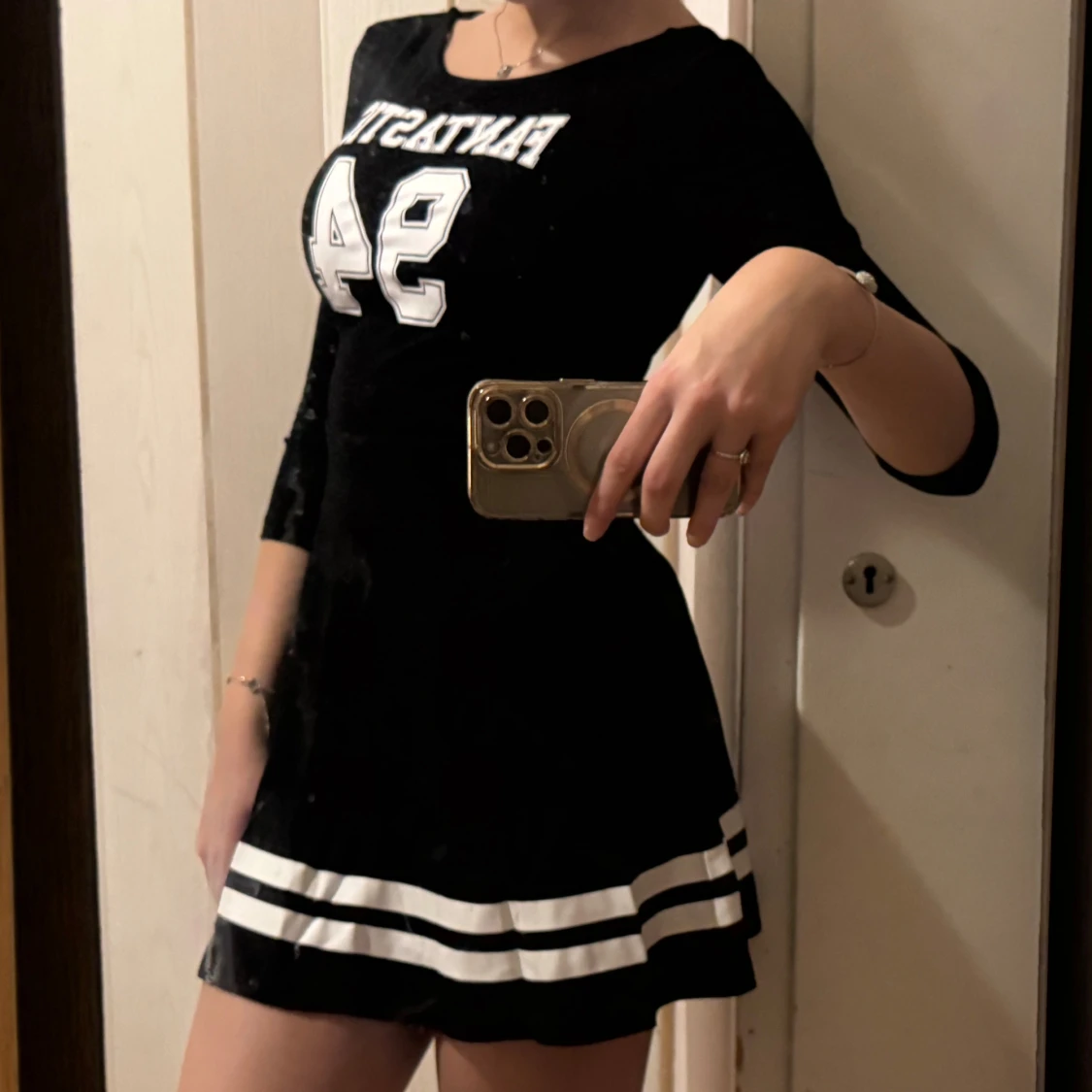 Svart sportig kortklänning XSS-XS