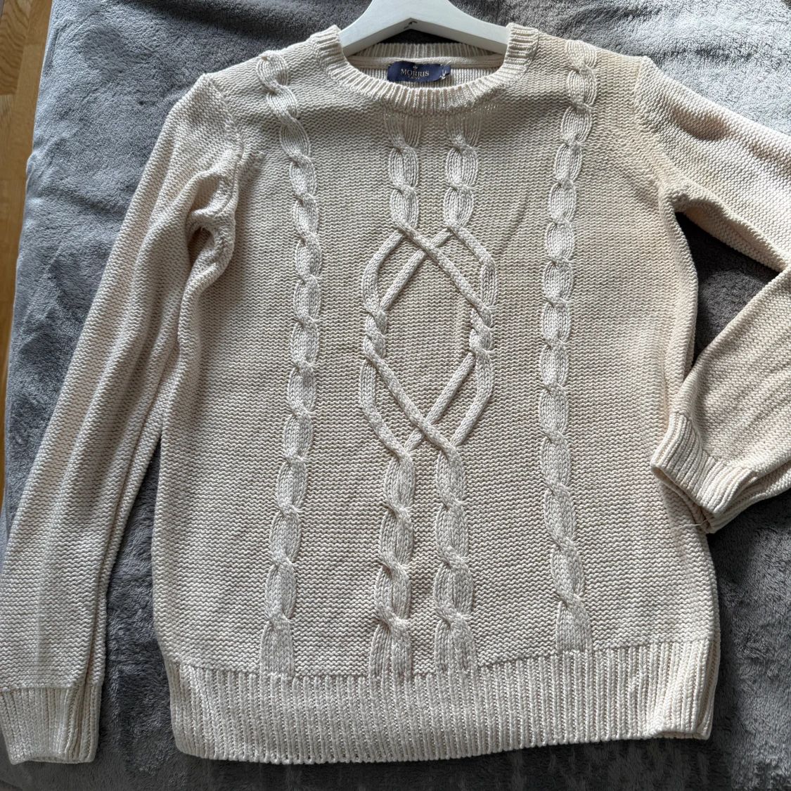 Beige stickad tröja från Morris Lady - 1