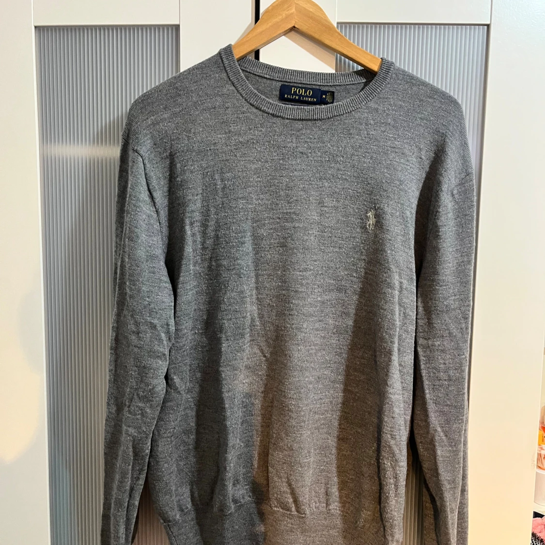 Polo Ralph Lauren merinoull rund hals finstickad tröja