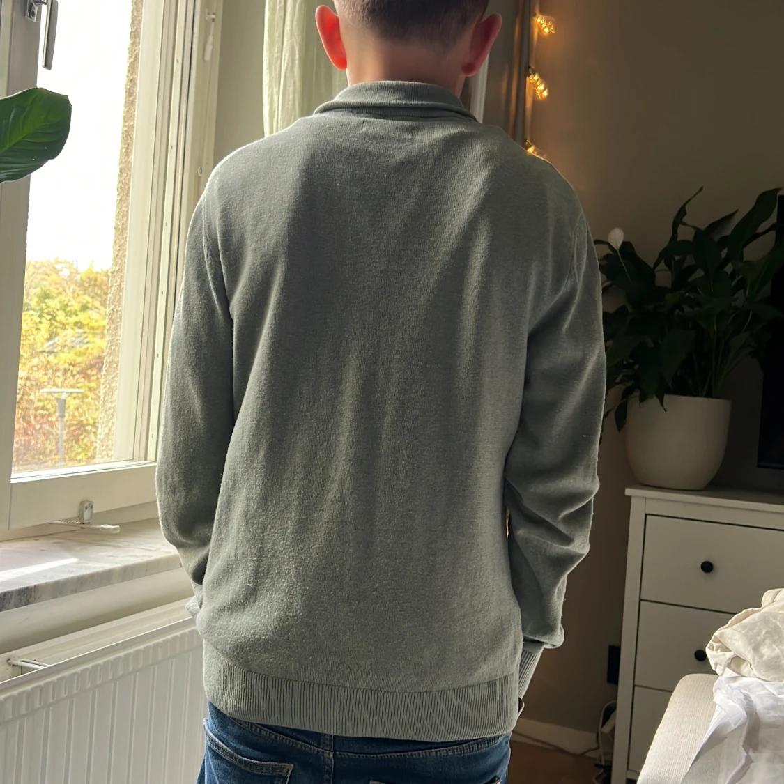 Grå half zip-tröja Jack & Jones - 1