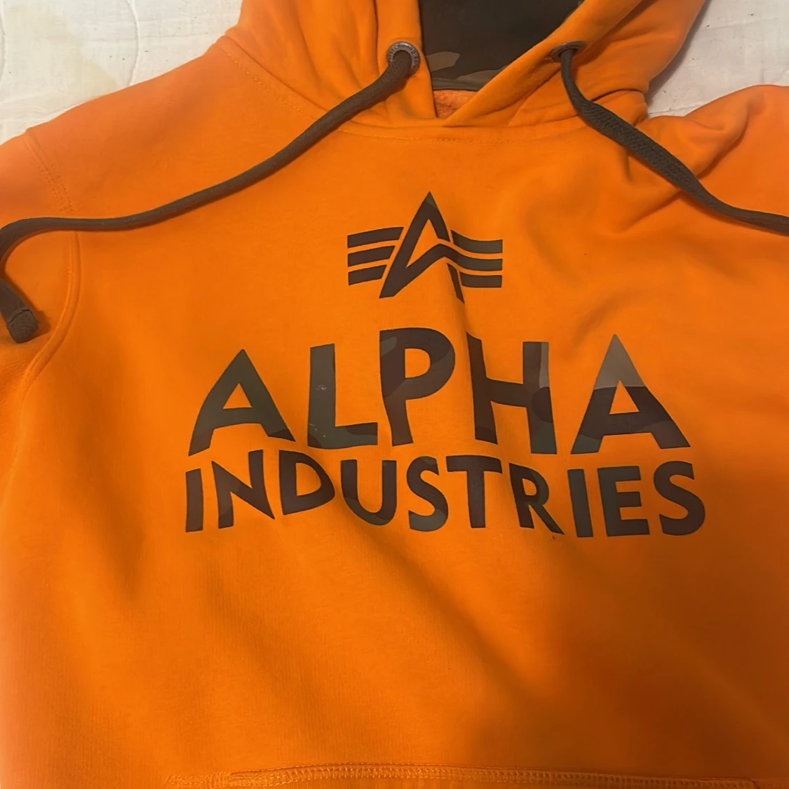 Orange hoodie Alpha Industries S - 1