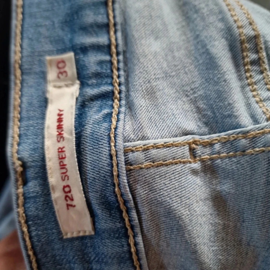 Levi's 720 Super Skinny ljusblå jeans - 2