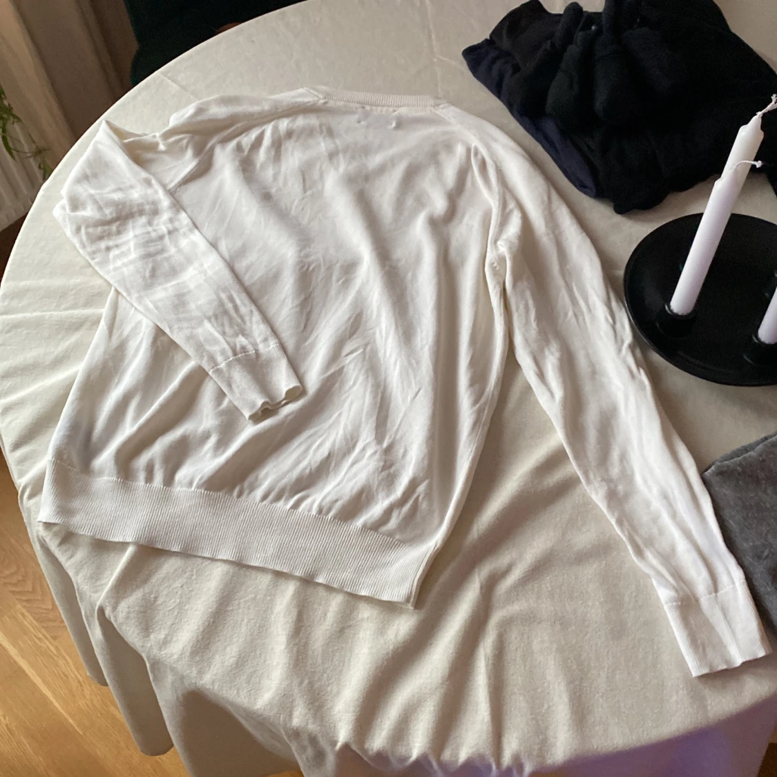 Vit stickad tröja från Morris - 1