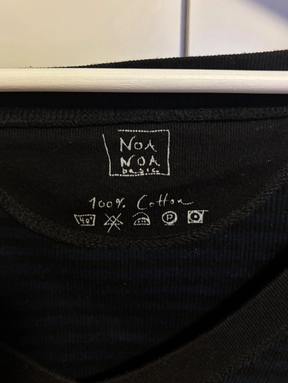 Svart ribbad långärmad topp Noa Noa - 2