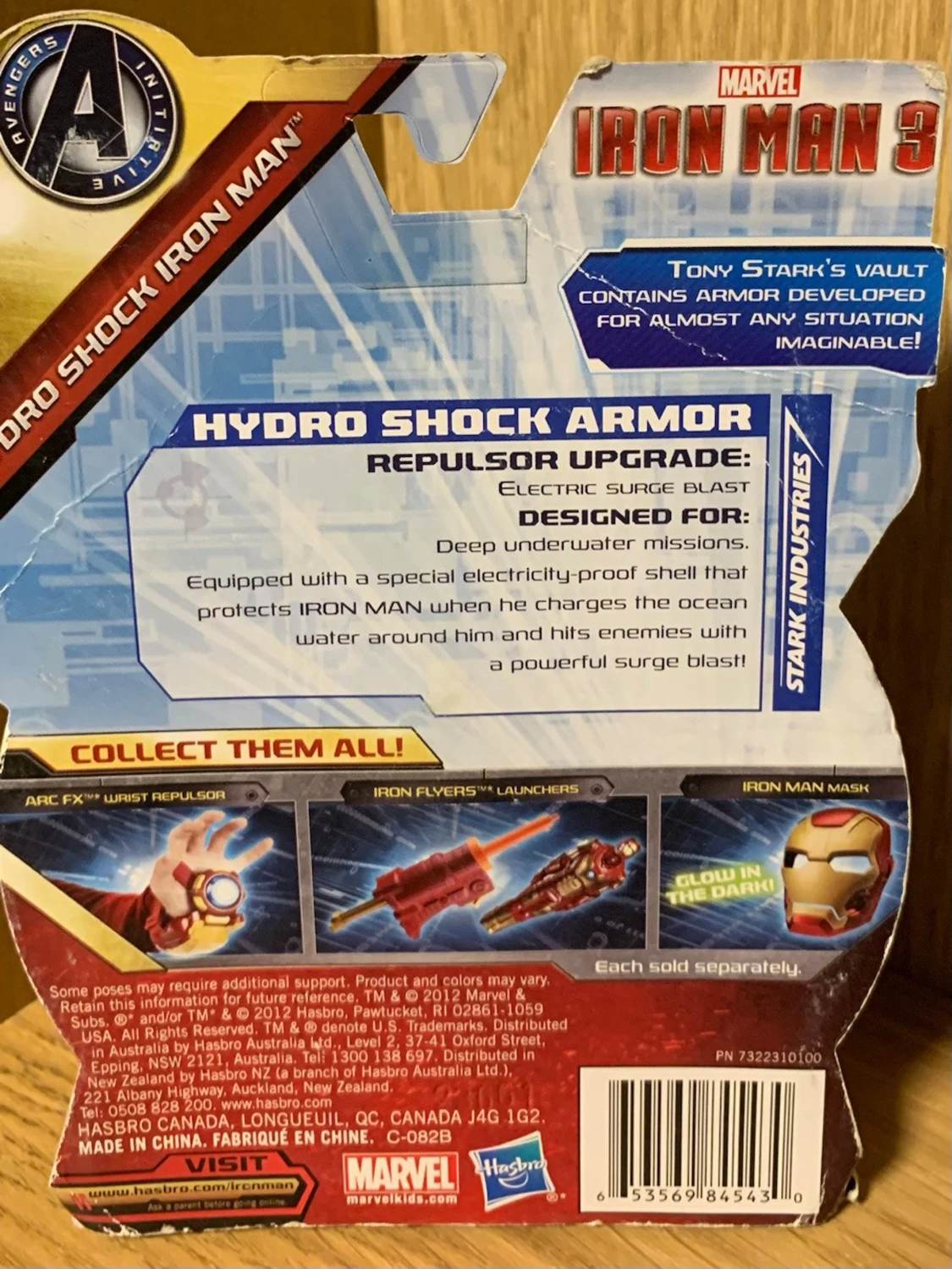 Svart och blå Iron Man Figur  från Hasbro - 1