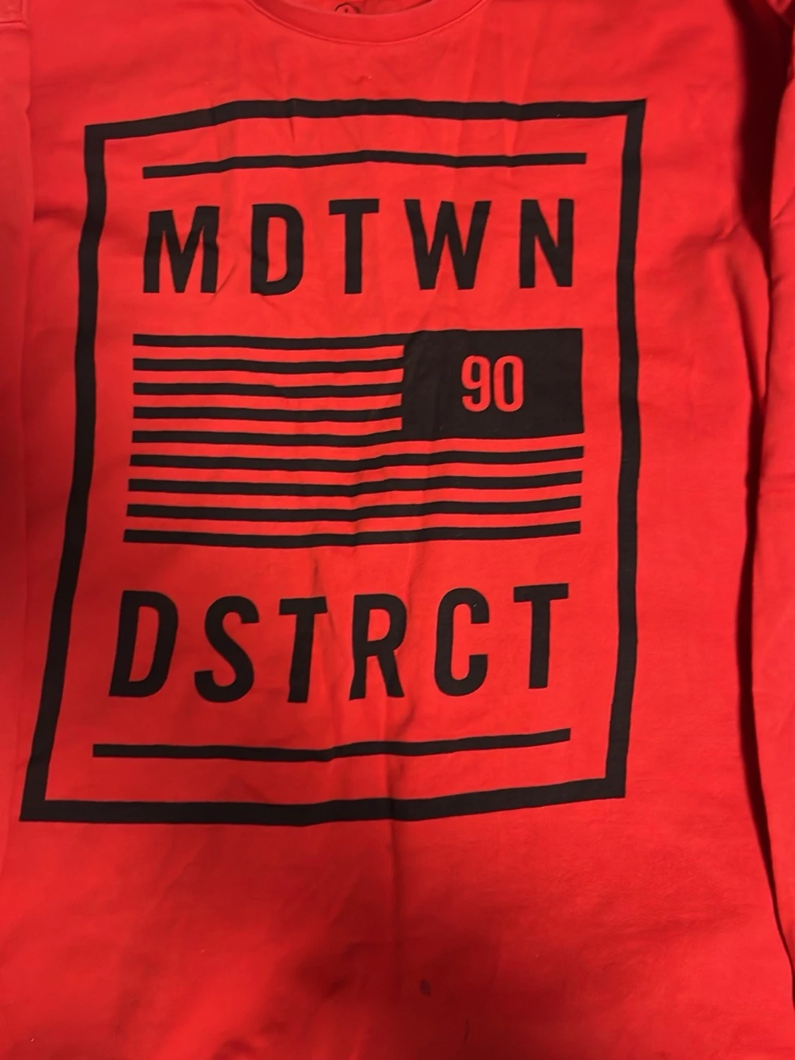 Röd sweatshirt från FSBN med tryck - 1