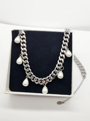 Handgjort halsband  - Kedjetjocklek-9mm .Nickelfri. Högkvalitativ rostfritt stål 316 .