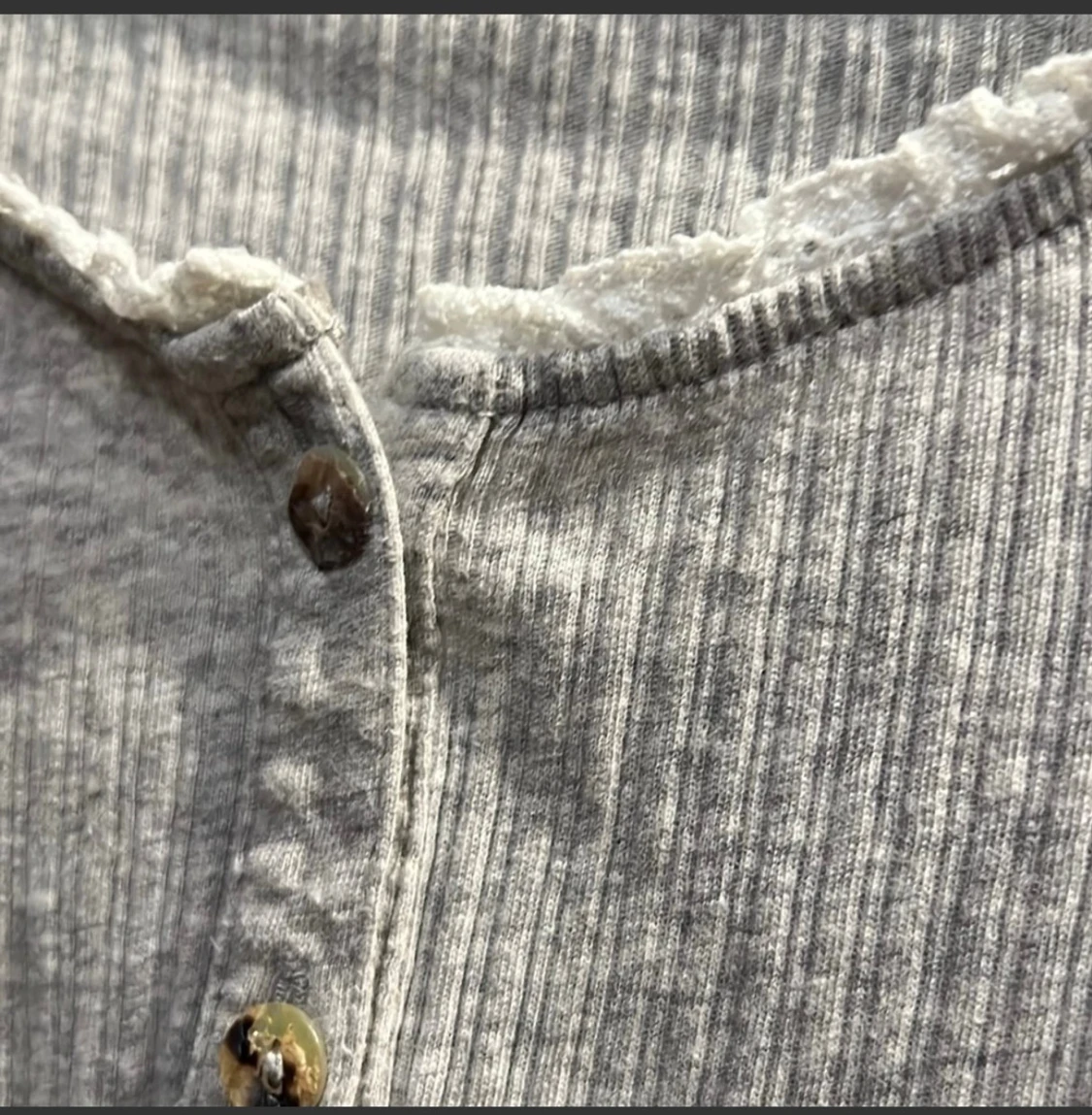 Grå ribbad långärmad tröja Odd Molly - 5