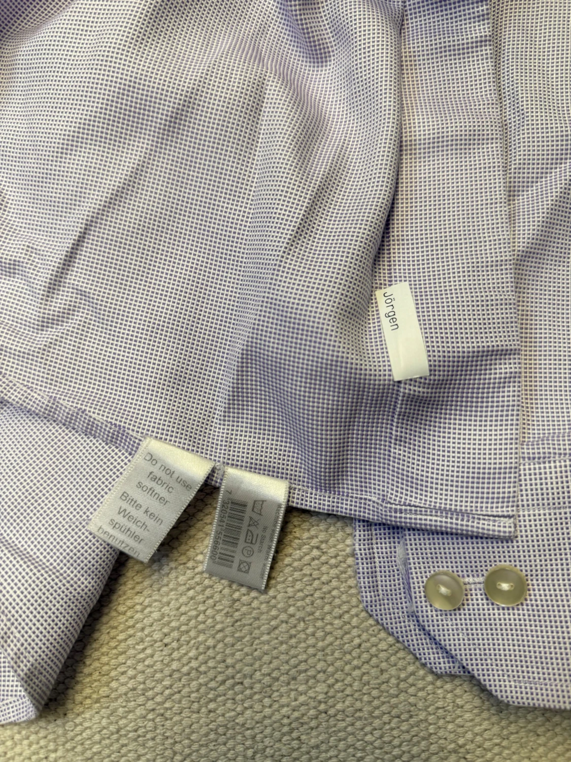 Ljus rutig skjorta från Eton - 2