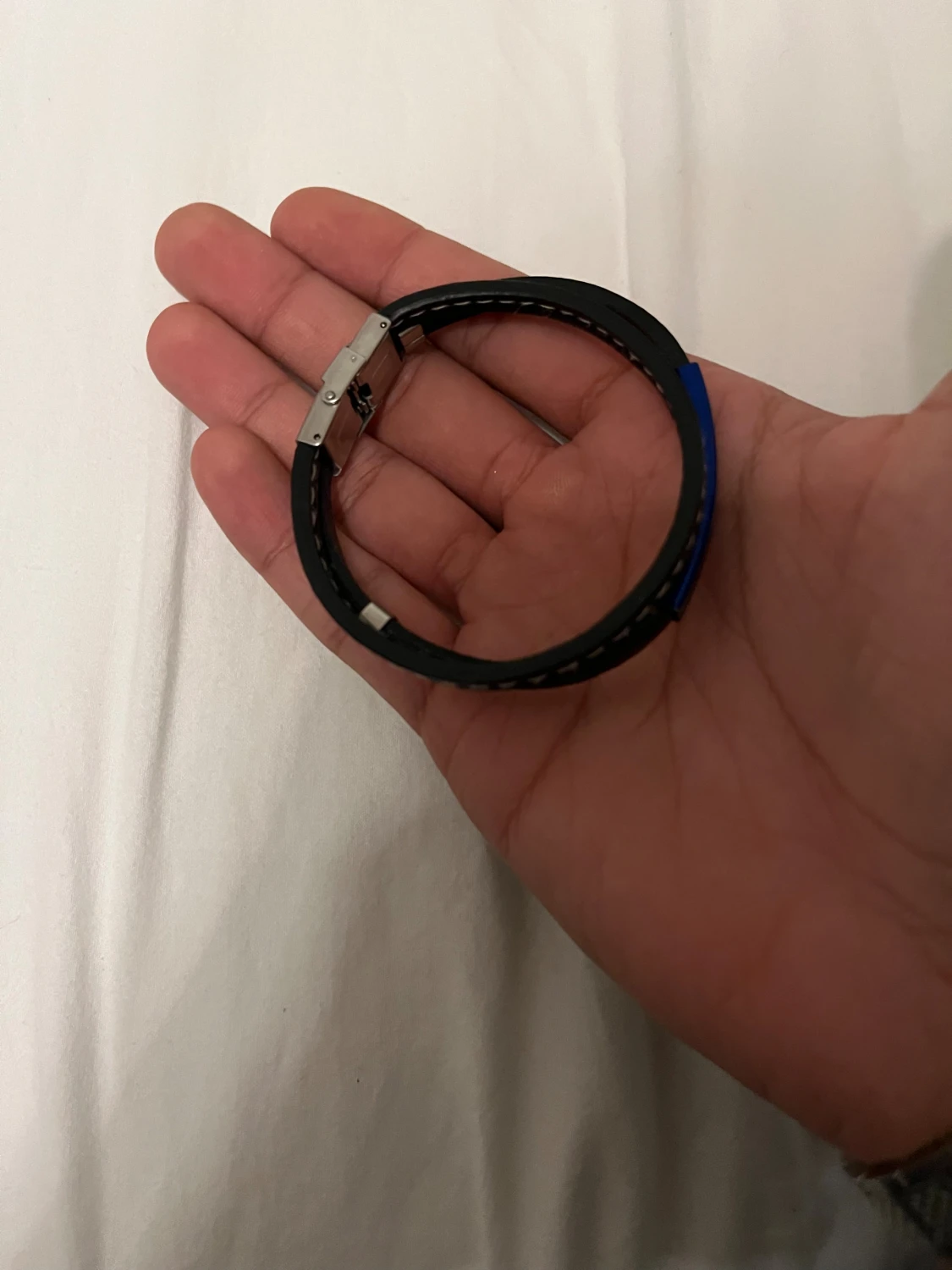 Svart läderarmband från BOSS - 2