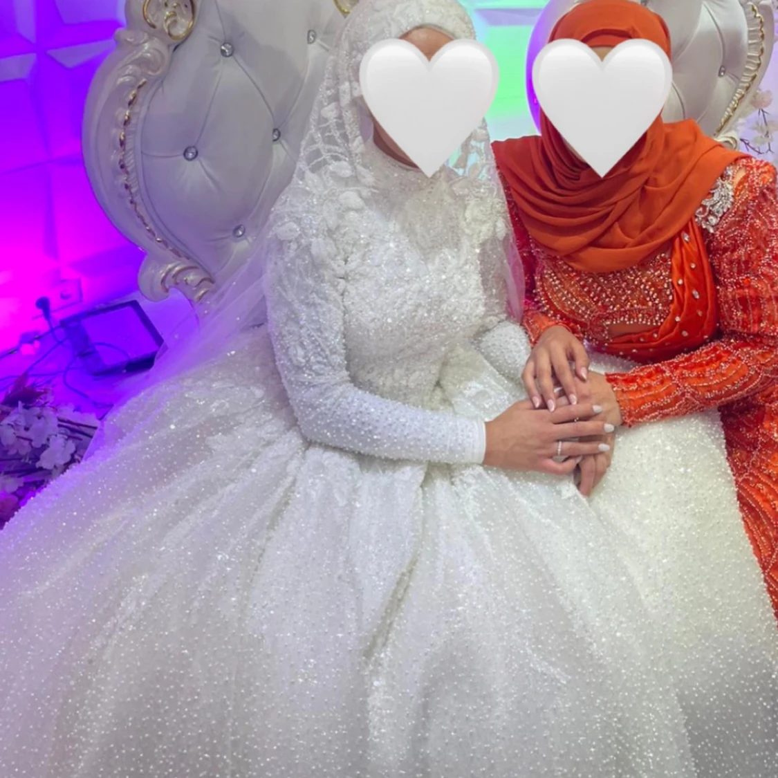 Glittrig brudklänning - 4