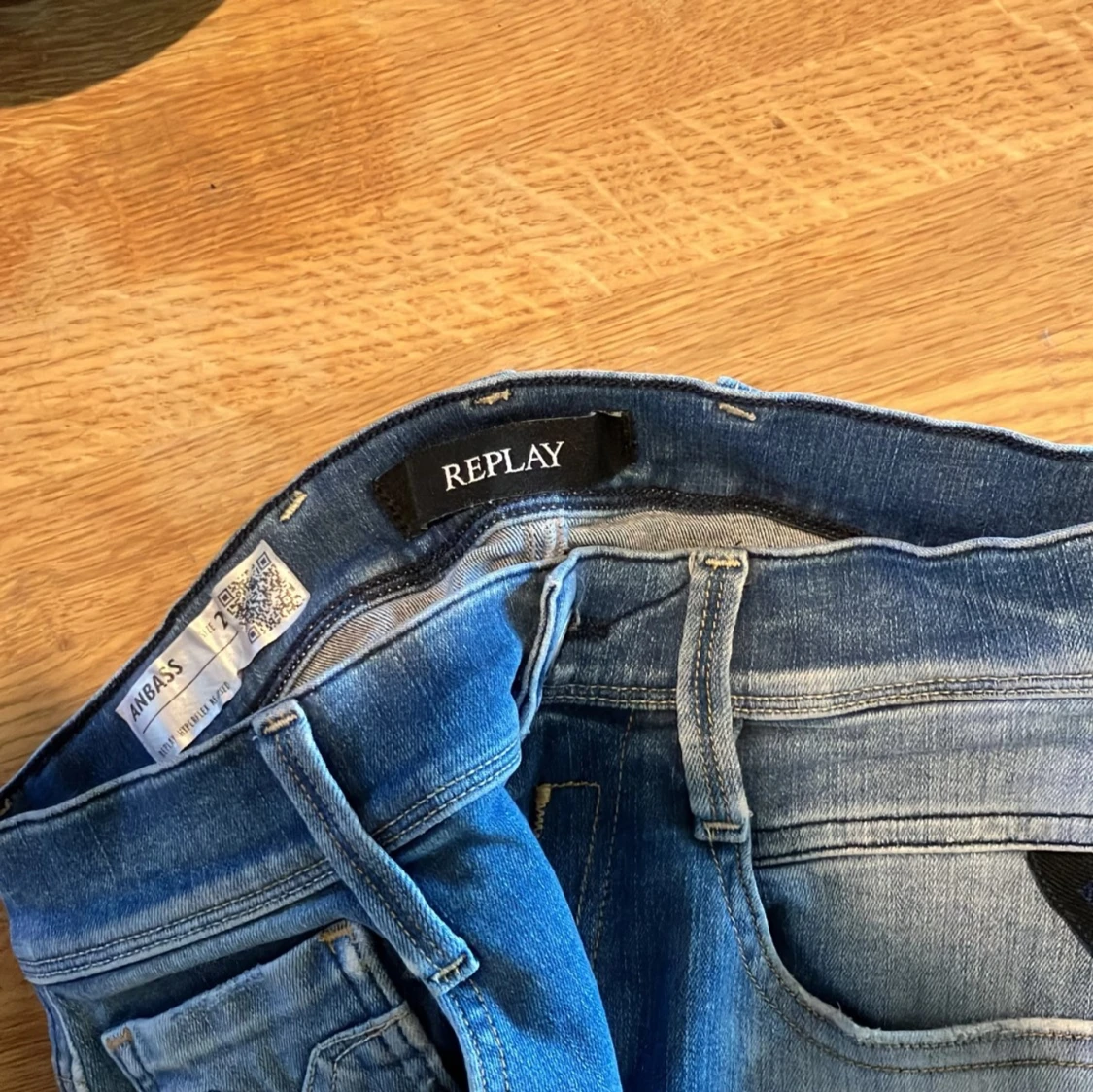 Replay Anbass Hyperflex jeans blå - 90