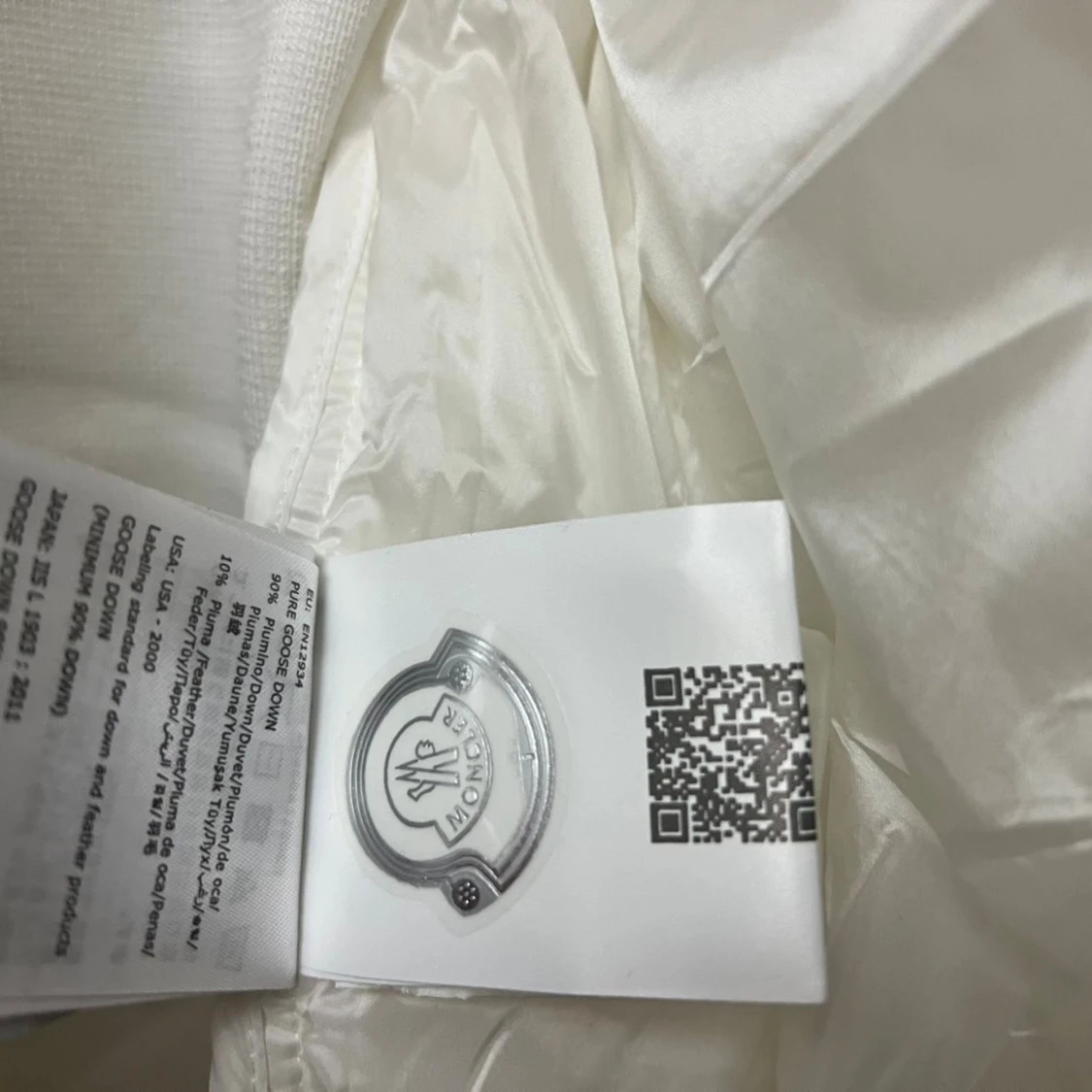 Vit Moncler Cardigan med huva - 3