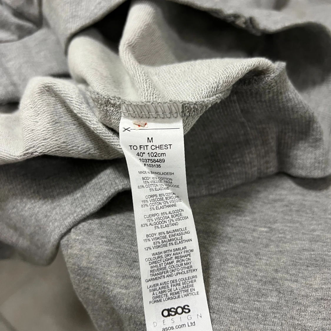 Grå hoodie från ASOS DESIGN - 3