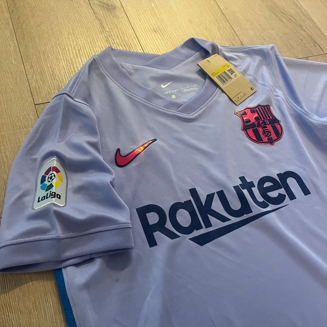 Ljuslila FC Barcelona Nike fotbollströja - 3