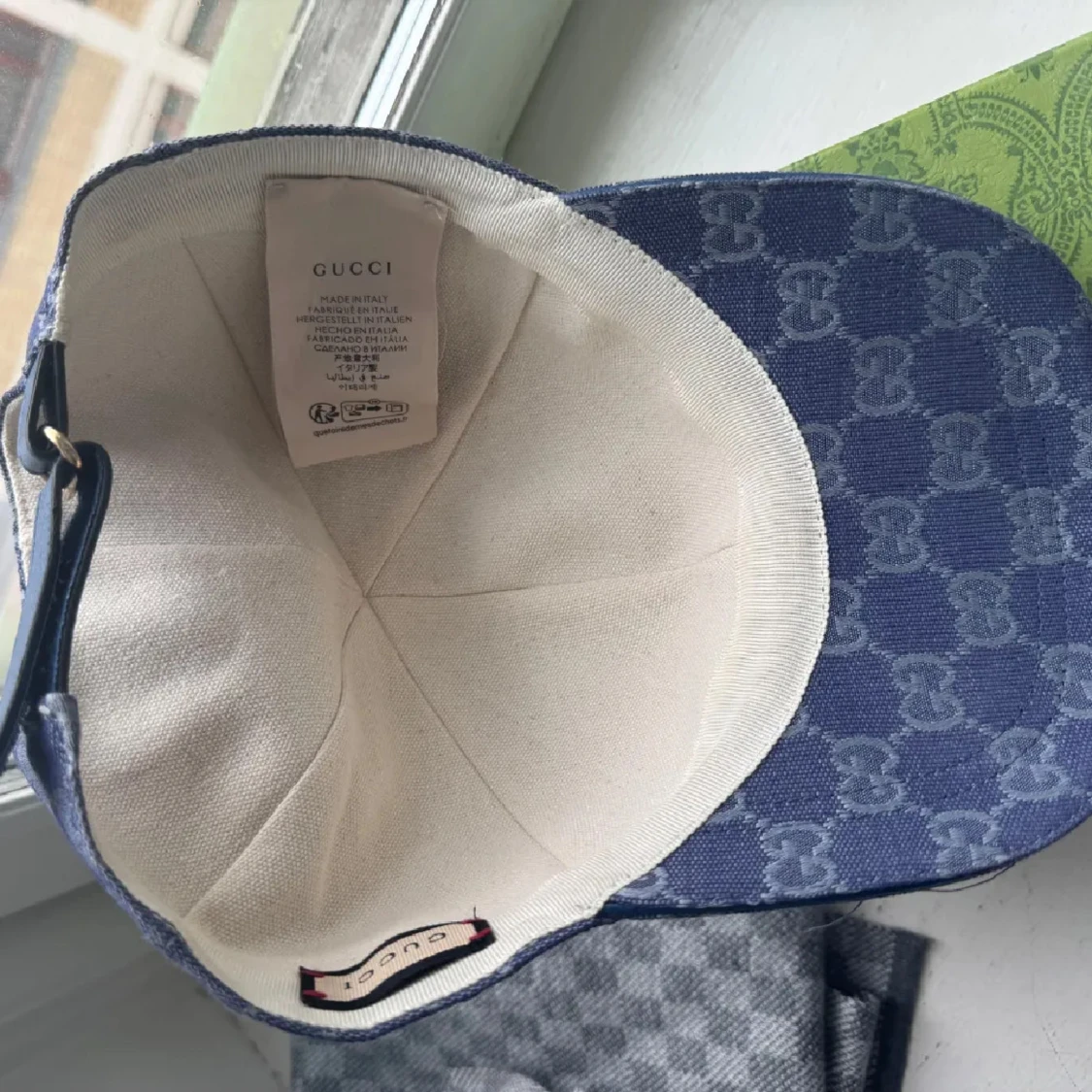 Blå GG keps från Gucci i jeans - 2