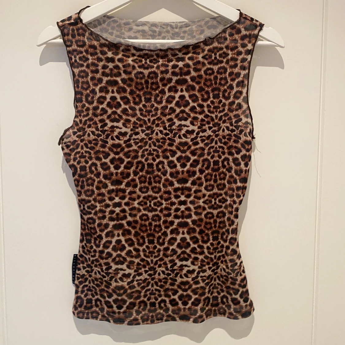 Leopardmönstrad mesh-topp från missguided