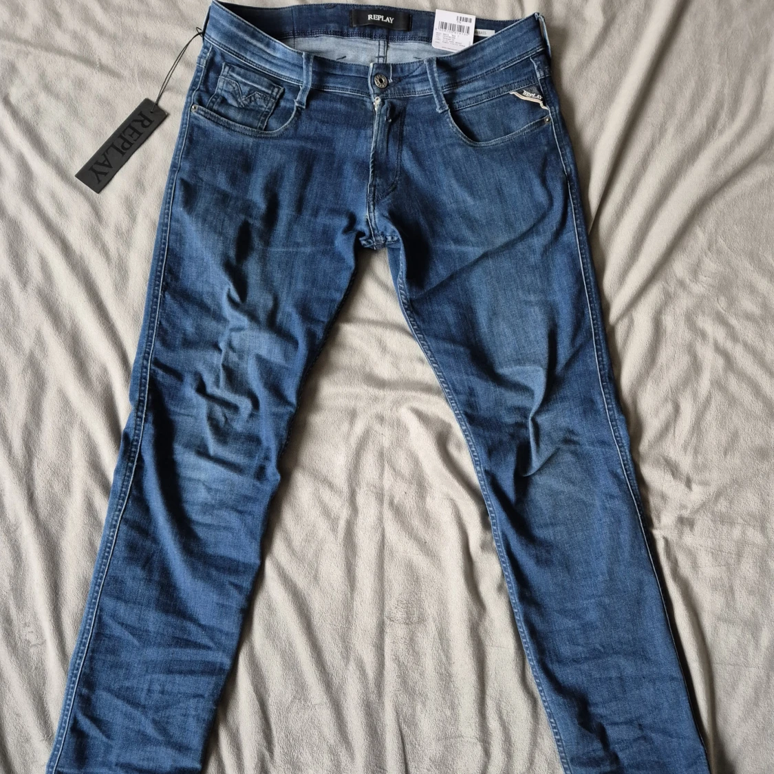Blå Replay Anbass jeans slim fit