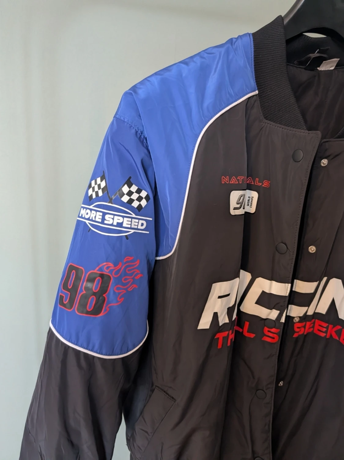 Racing bomberjacka med tryck - 1