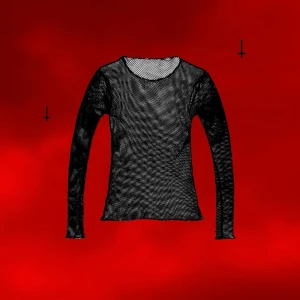 Nättopp 🕸️ - Ursnygg svart 90’s långärmad nättopp! 🖤🕷️Knappt använd! ✨One size men är sjukt stretchig så passar alla från XS-M beroende på önskad passform 📏Köp nu 💌