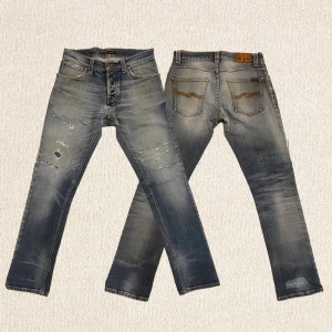 NUDIE GRIM TIM DISTRESSED - Tjena! Säljer dessa riktigt sjuka Nudie Jeans Grim Tim✔️W32 L32✔️Repaired och Disstressed✔️Skriv vid minsta fundering✔️