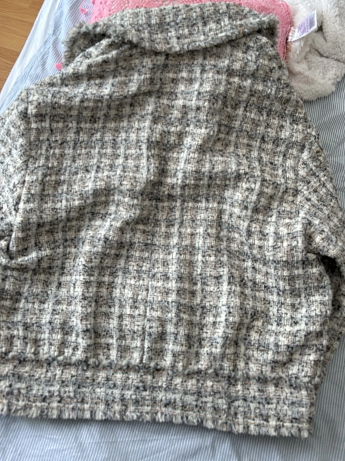 Rutig overshirt i ullmix från H&M - 1