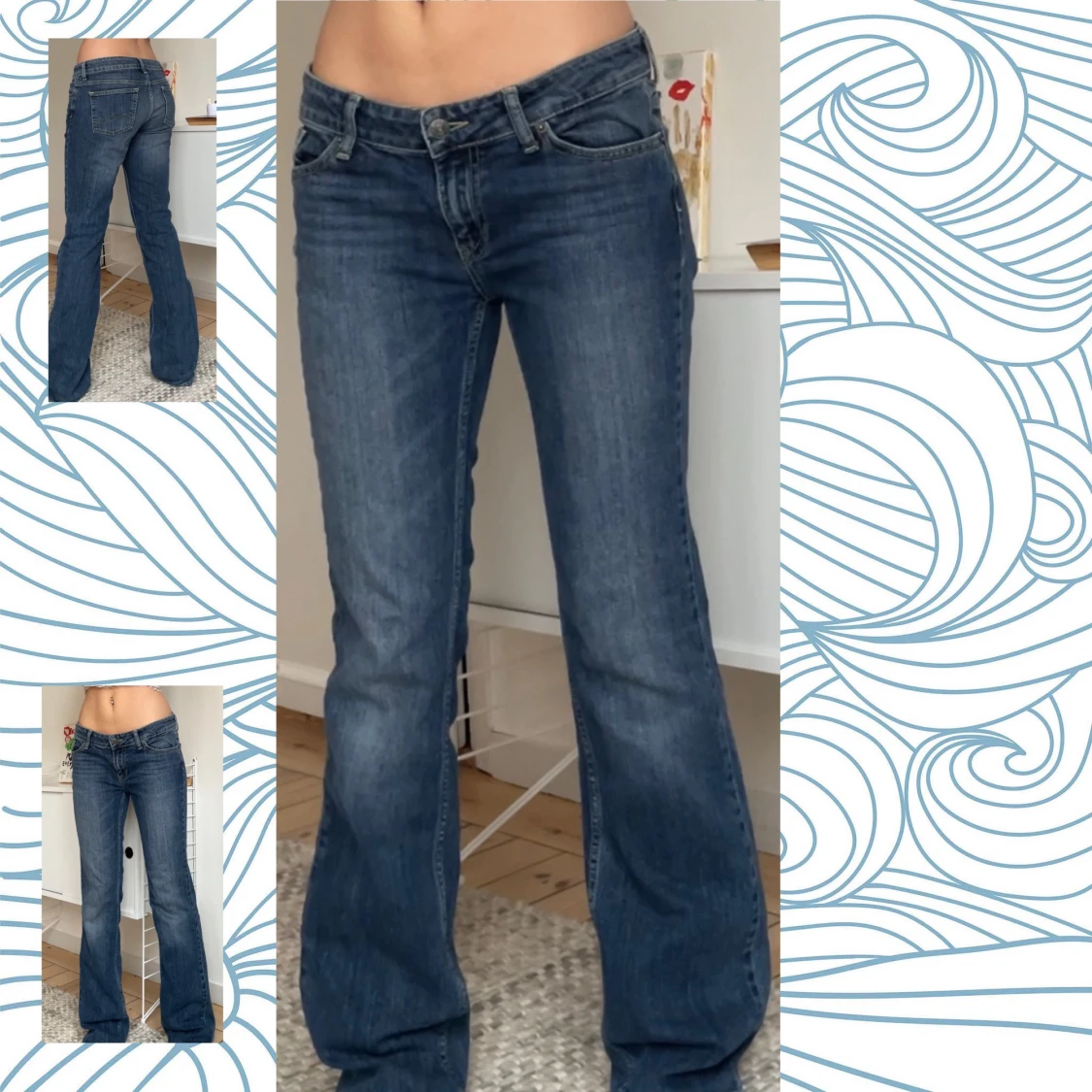 Lågmidjade bootcut jeans från Blue Ridge - 2