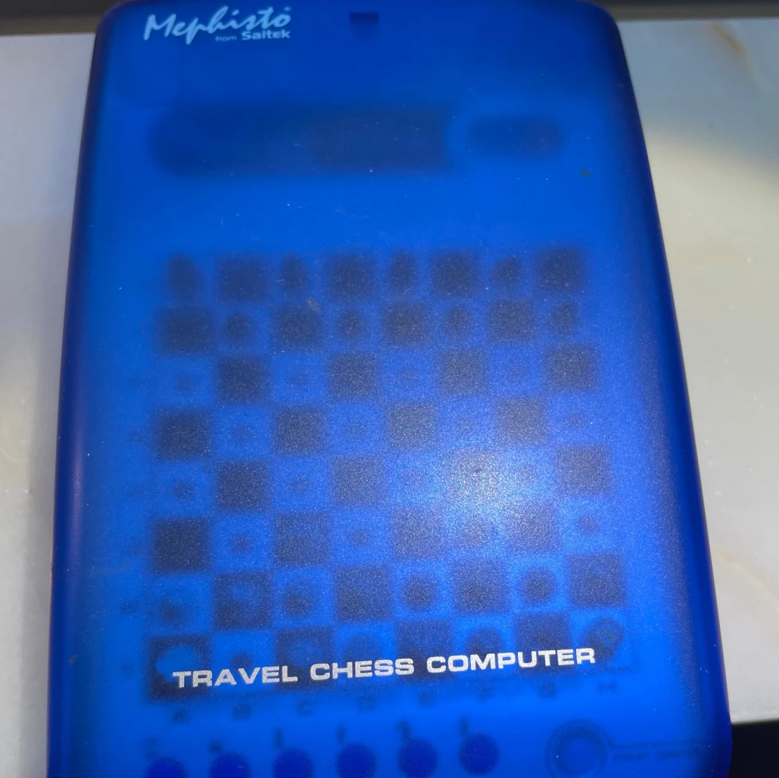 Mephisto Travel Chess Computer by Saitek mm. - 1