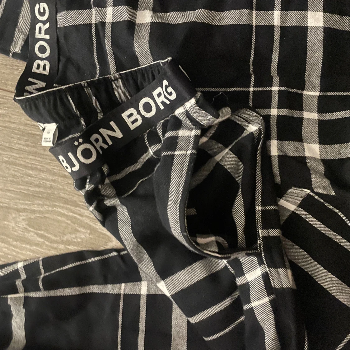 Svarta rutiga pyjamasbyxor från Björn Borg - 2