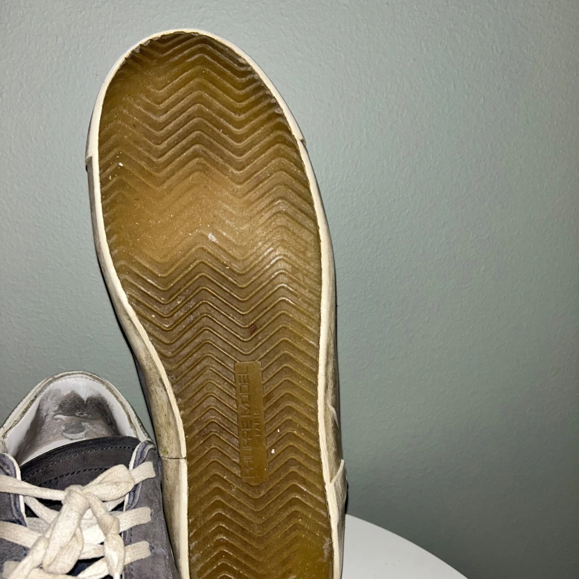 Philippe Model blå sneakers mocka - 3