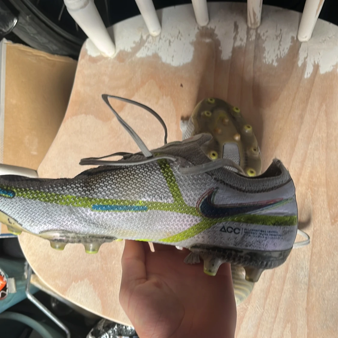 Nike Mercurial fotbollsskor grå/blå - 2