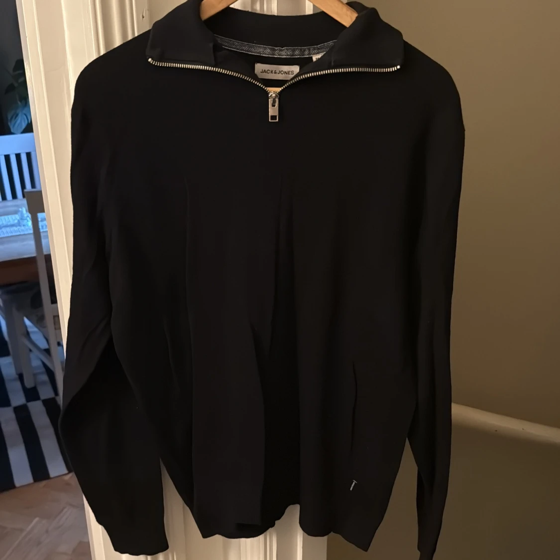 Svart half zip-tröja Jack & Jones M