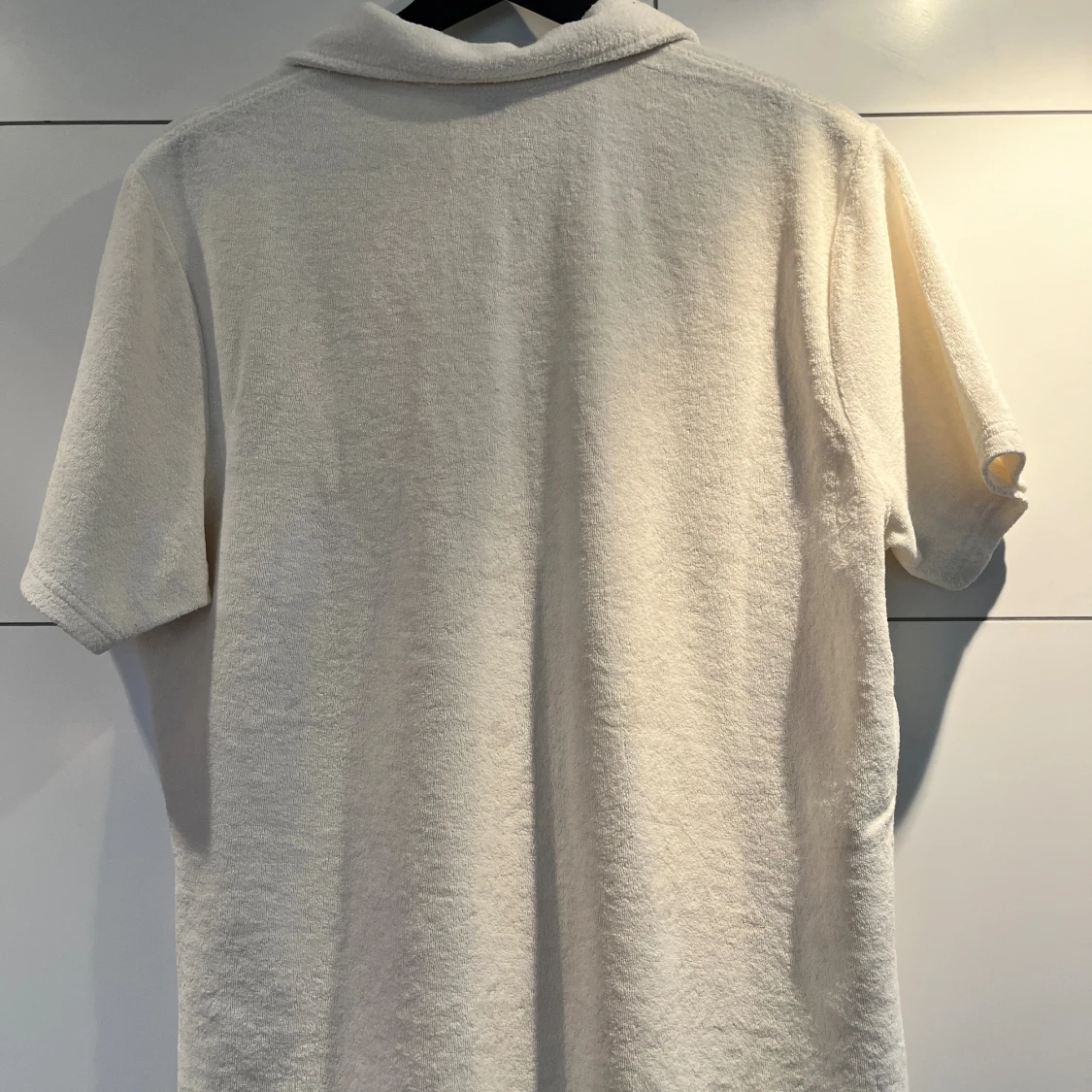 Beige pikétröja i frotté från East West - 1