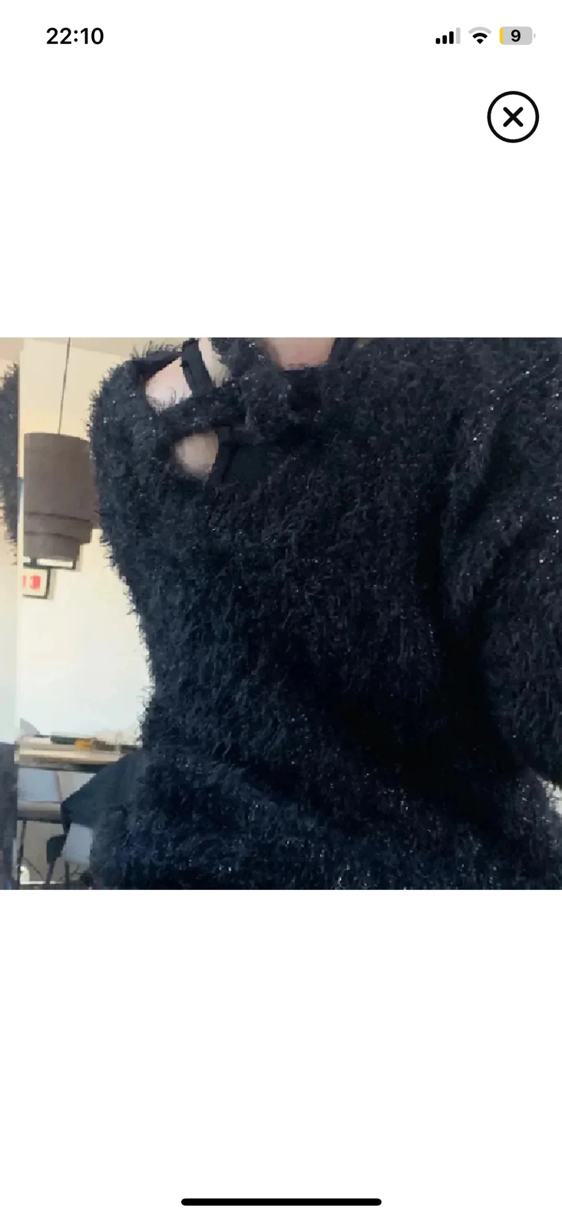 Svart fluffig stickad tröja Sincerely Loved - 4