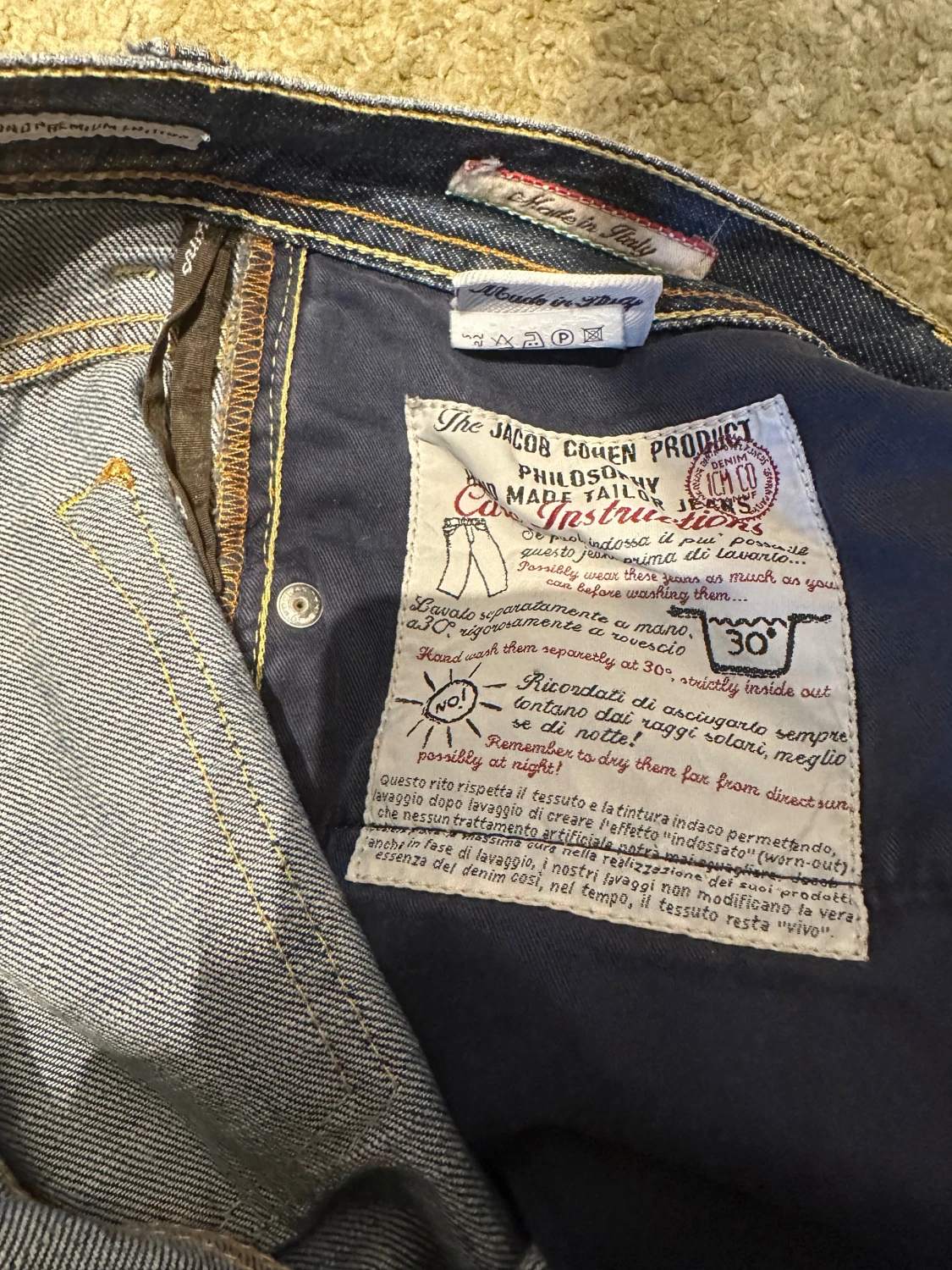 Jacob Cohen blå jeans straight fit - 3