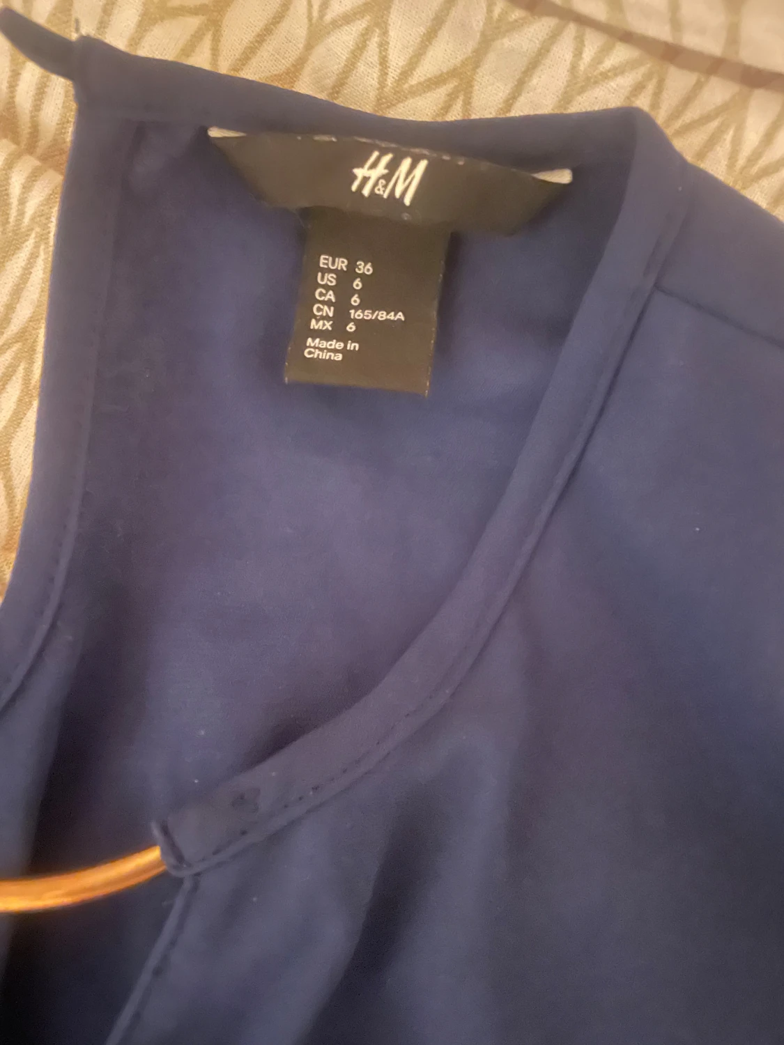 Mörkblå långklänning från H&M - 2