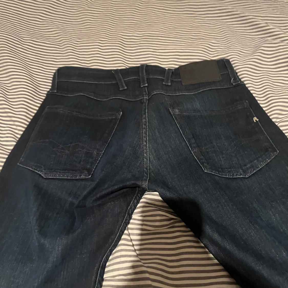 Mörkblå Replay jeans slim fit  - 1