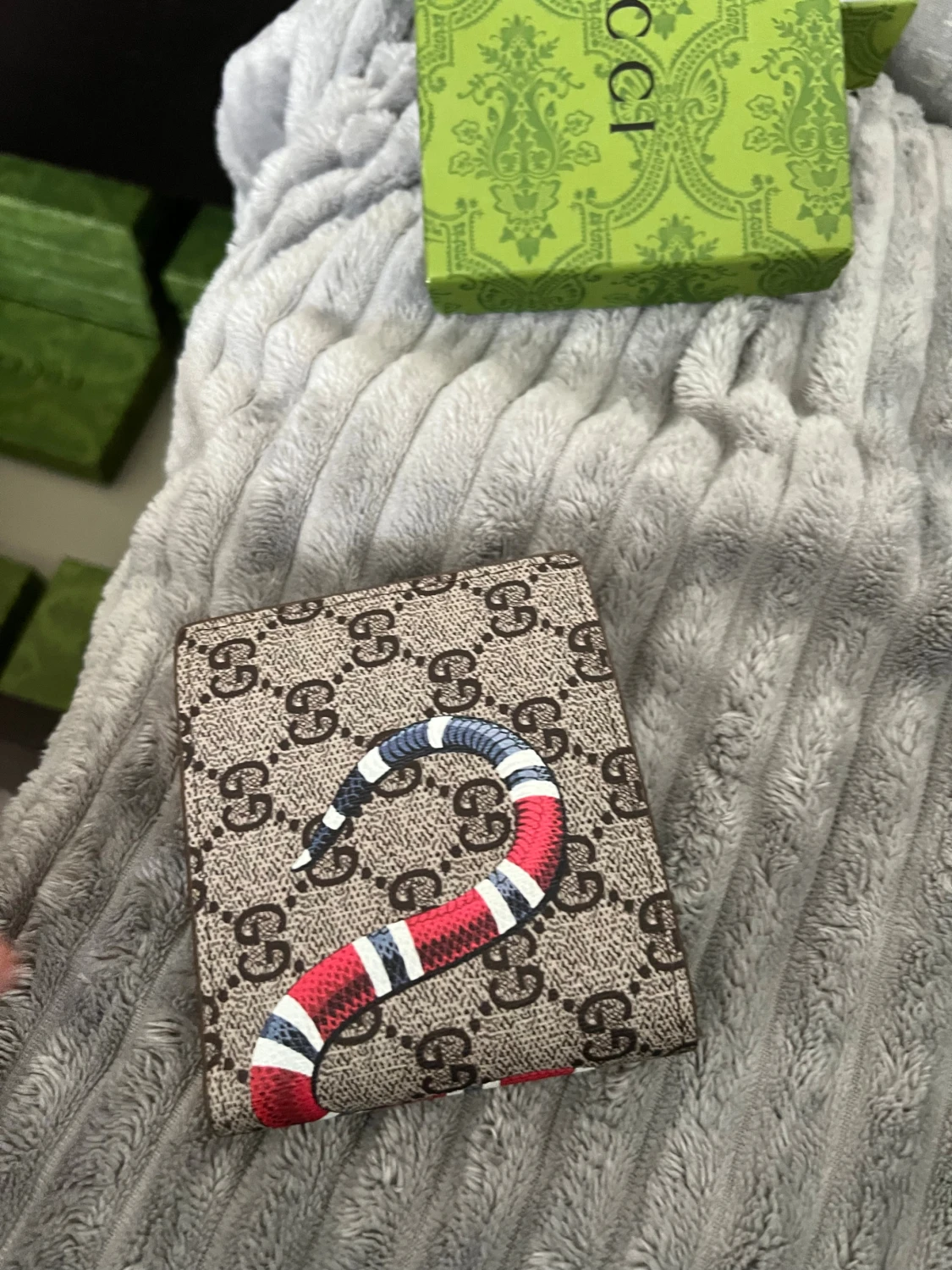 Svart/beige tiger plånbok  - 2