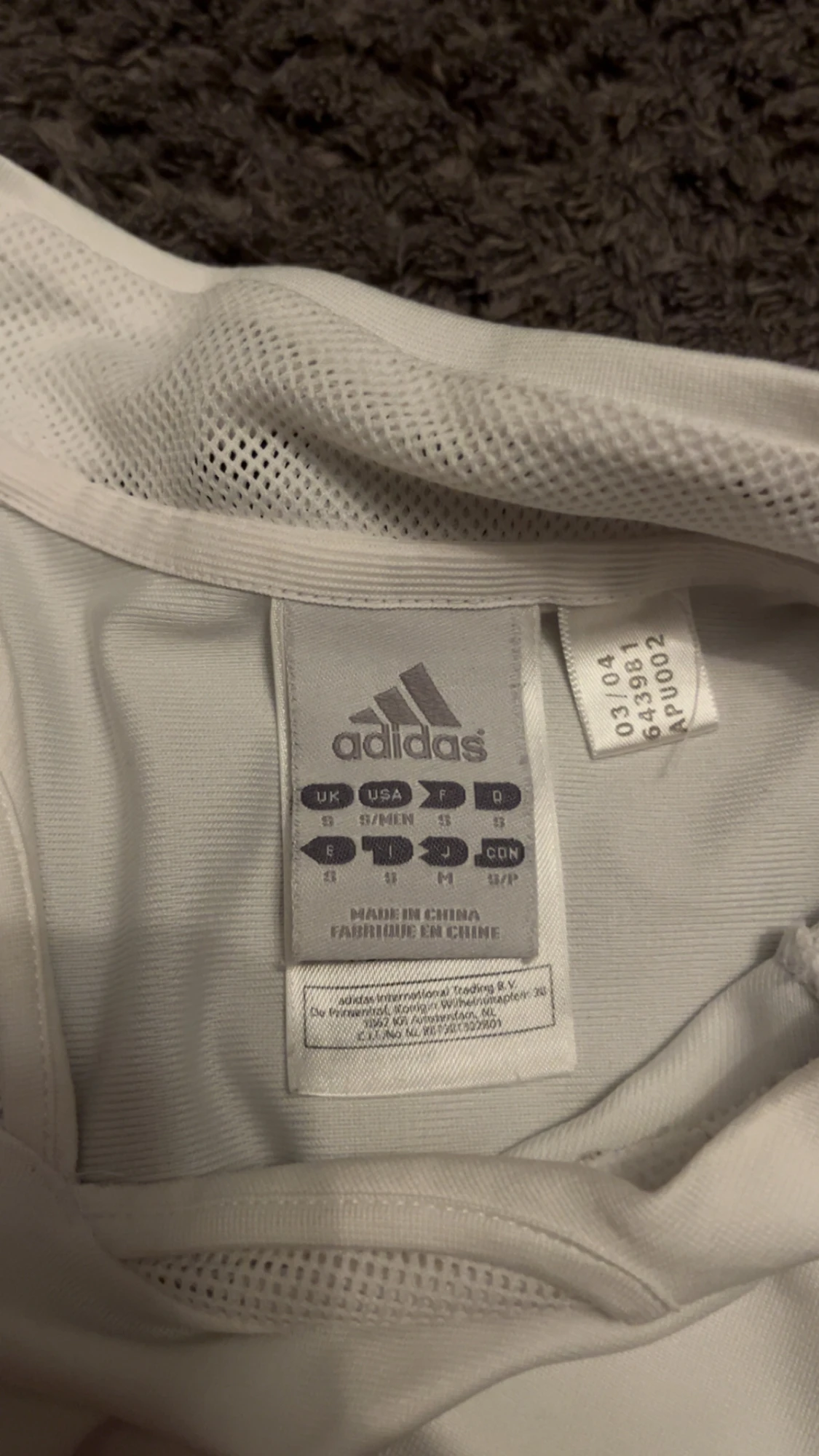 Tysklands vit fotbollströja Adidas S - 3