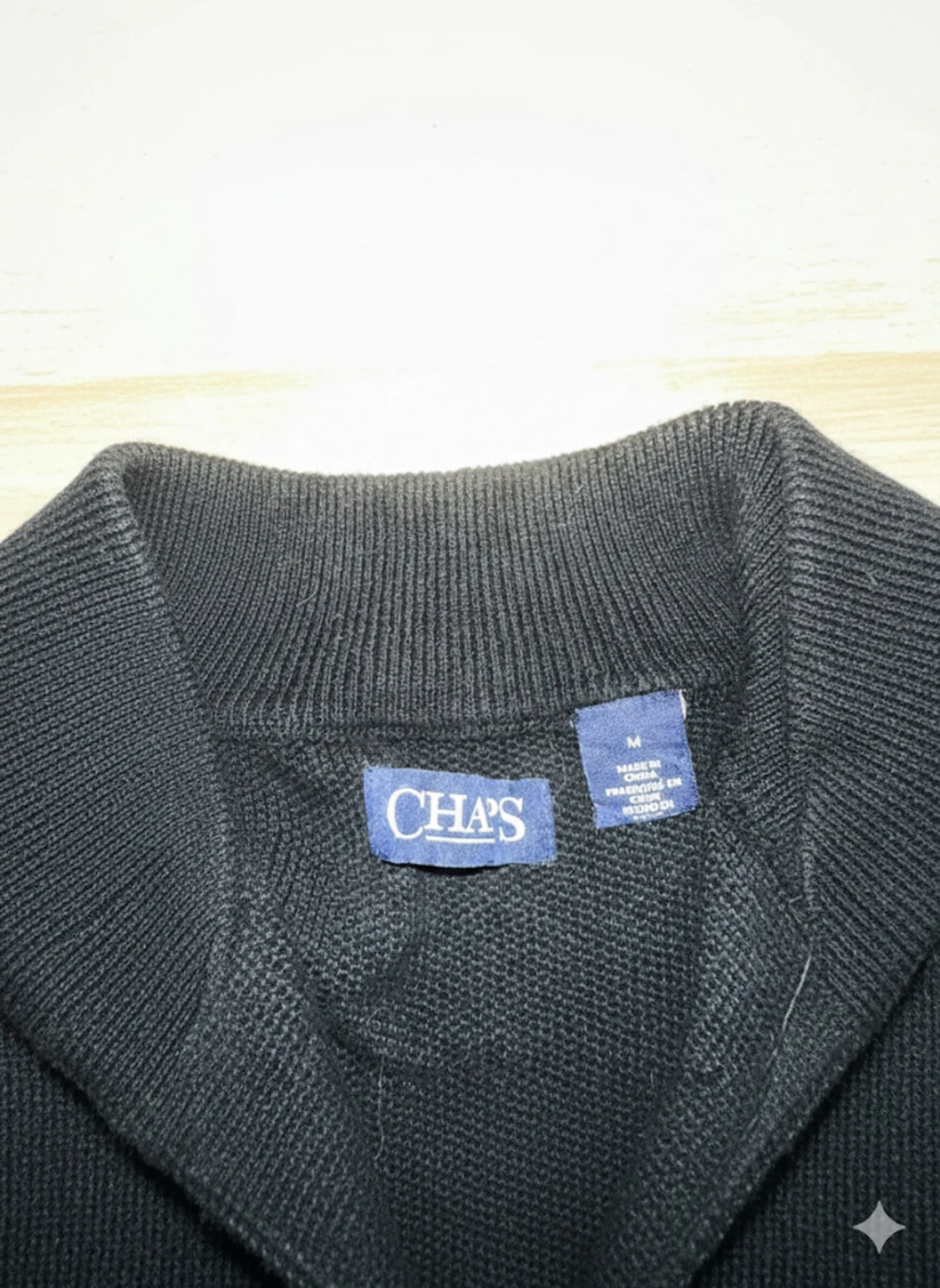 Svart bomberjacka från Chaps, M - 1