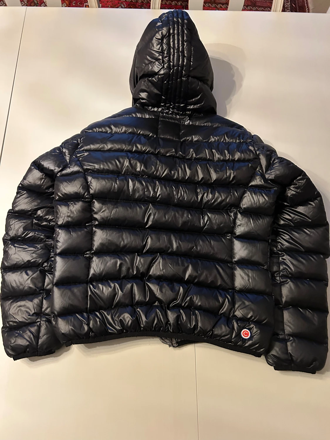 Svart Colmar dunjacka med huva - 6