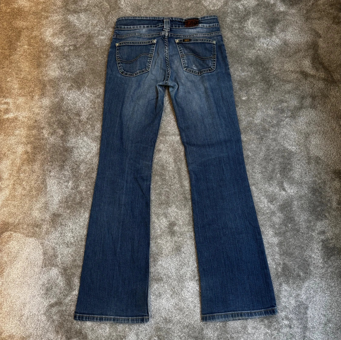 Blå bootcut jeans från Lee - 2